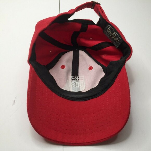 Vintage Head Shot UPS Softball 2000 Red Adjustable Baseball Cap Hat One Size - Picture 6 of 7